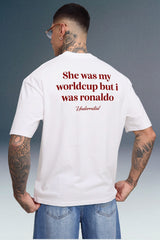 Ronaldo World Cup White Oversized T-shirt