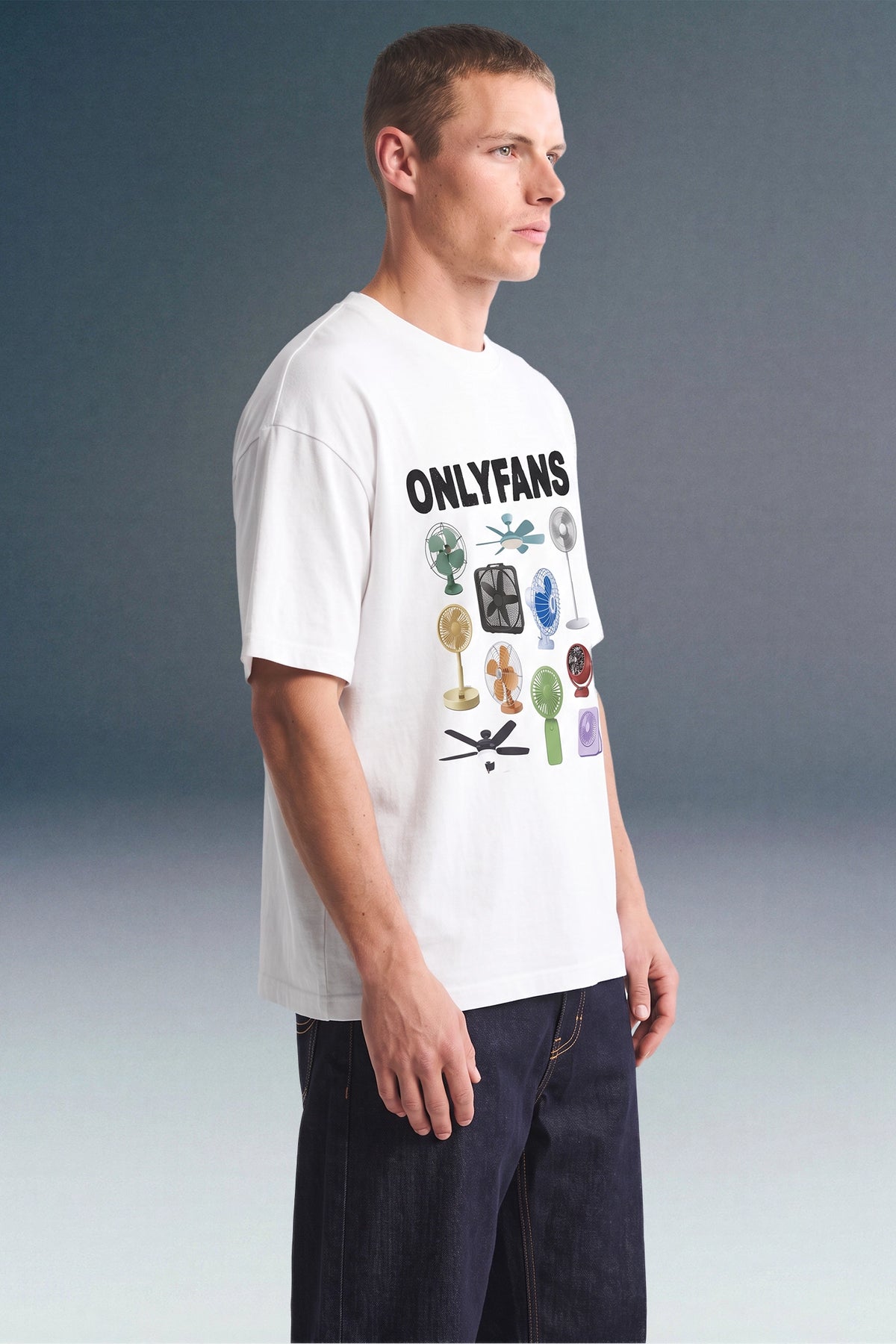 OnlyFans White Oversized T-shirt