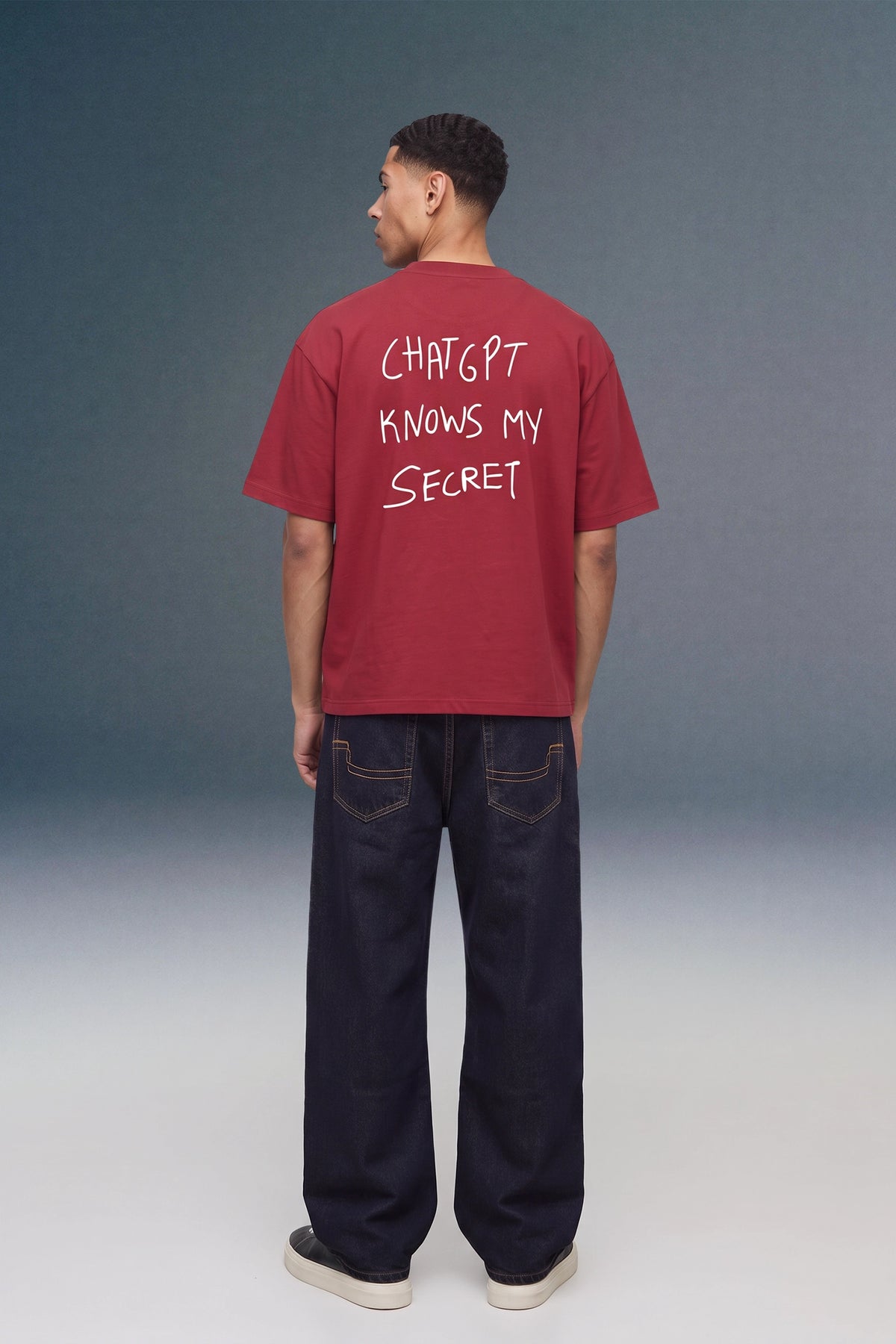 ChatGPT knows my secret Red Oversized T-shirt