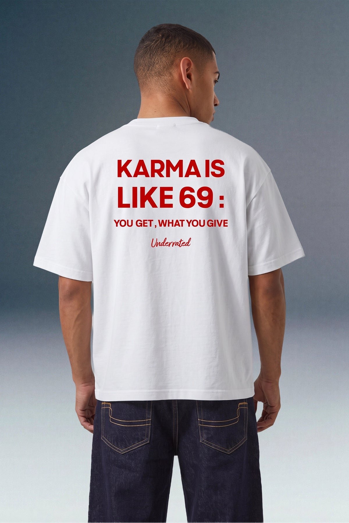 Karma 69 White Oversized T-shirt
