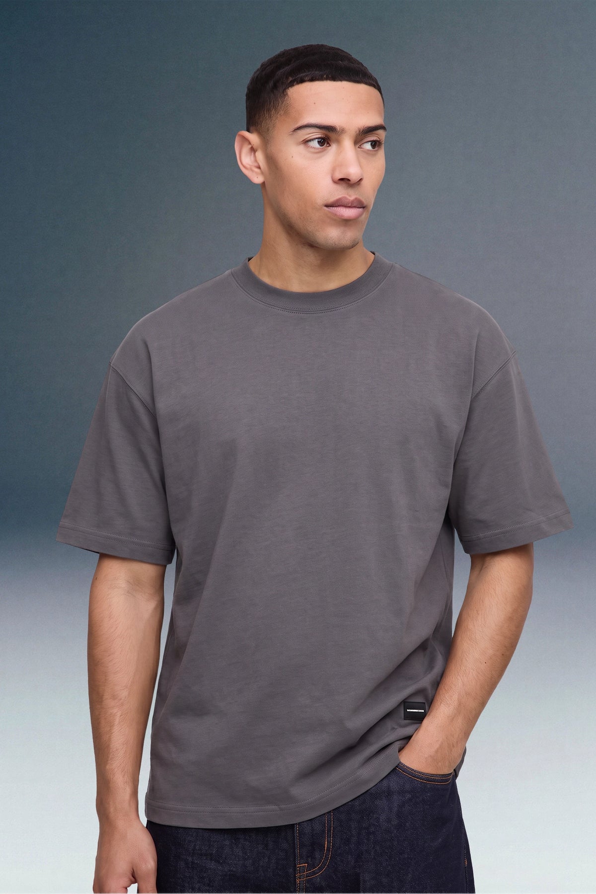 Million Dollars grey Oversized T-shirt
