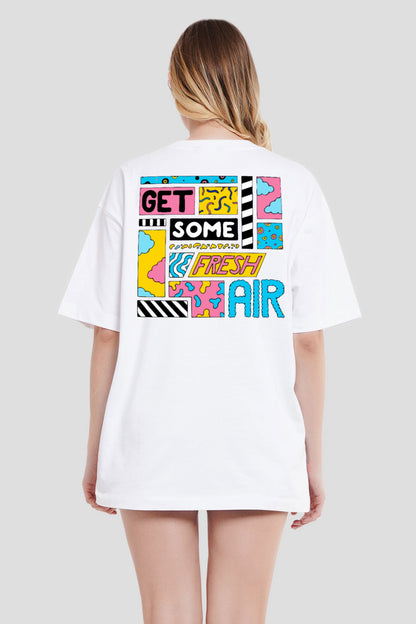 Pop Art Vibes White Printed T-Shirt