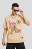 Your Soul Is Mine Beige Printed T-Shirt