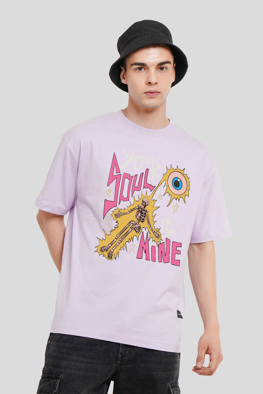 Your Soul Is Mine Lilac Printed T-Shirt