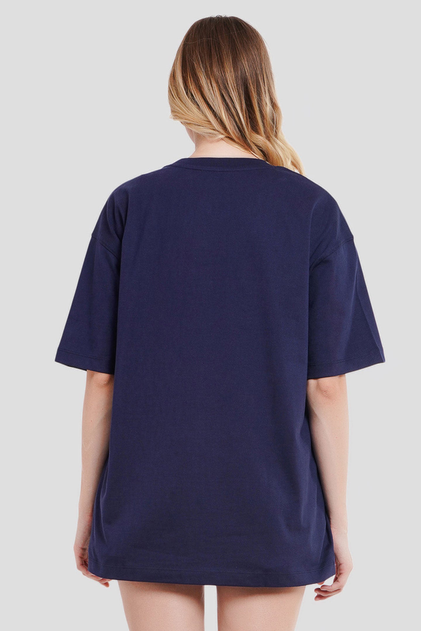 Woops Navy Blue Printed T-Shirt