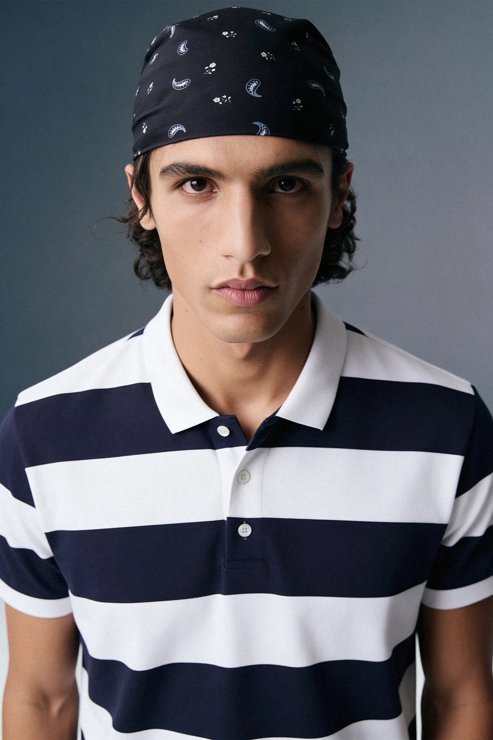 Navy Blue Rugby Polo T-Shirt