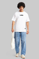 Built To Roar White Oversized Fit T-Shirt Men Pic 3