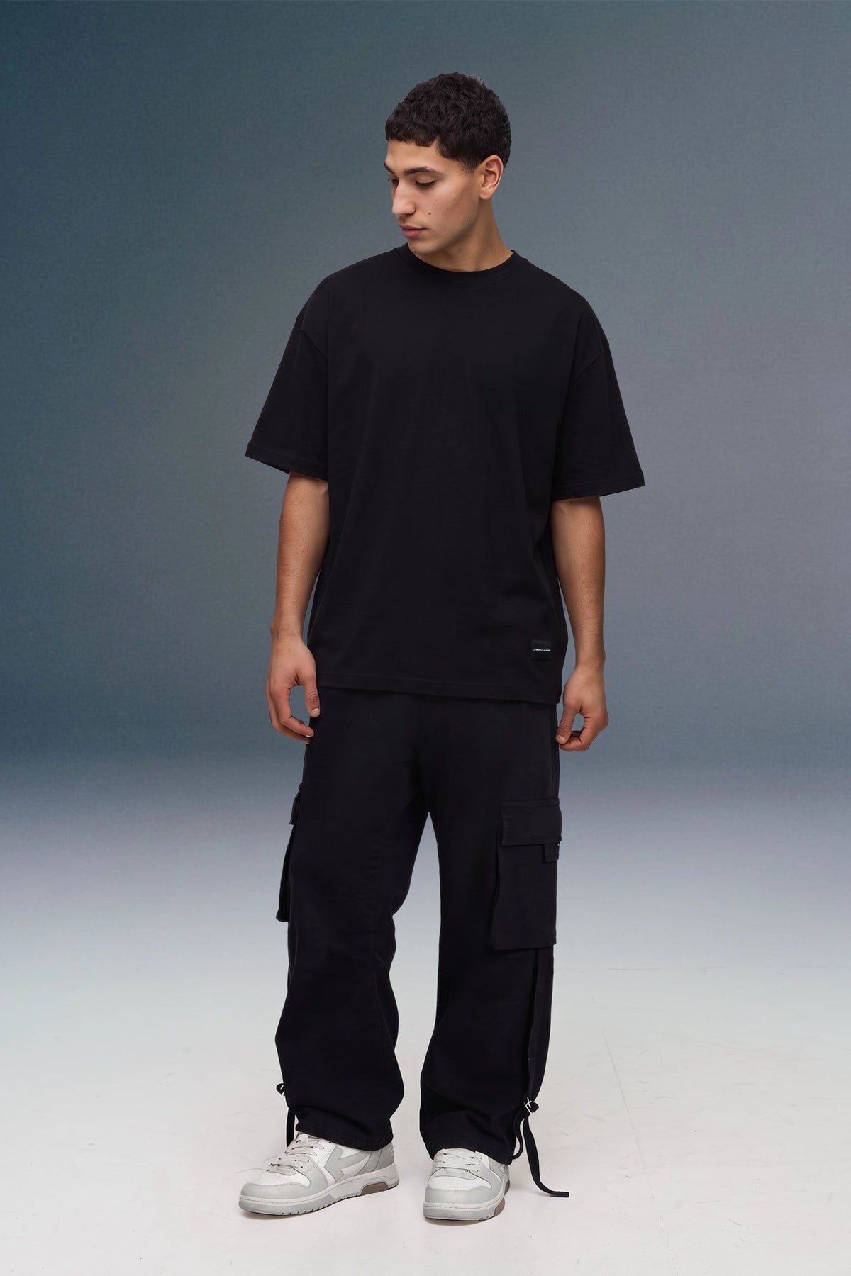 Underrated FBI Black Oversized Fit T-shirt