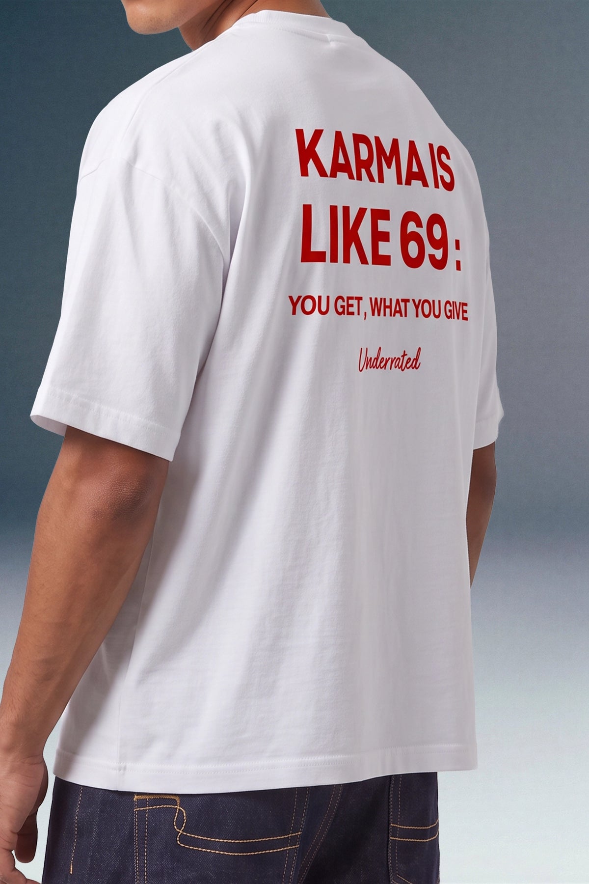Karma 69 White Oversized T-shirt