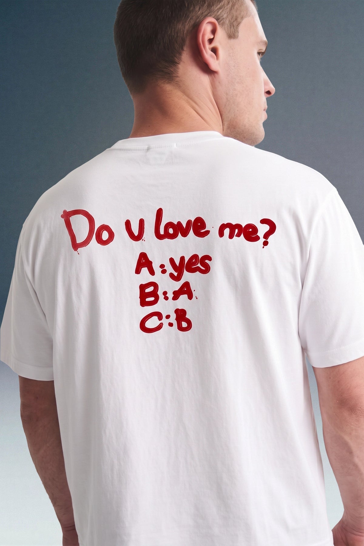 Do you love me White Oversized T-shirt