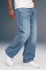 Light Blue Baggy Rigid Jeans