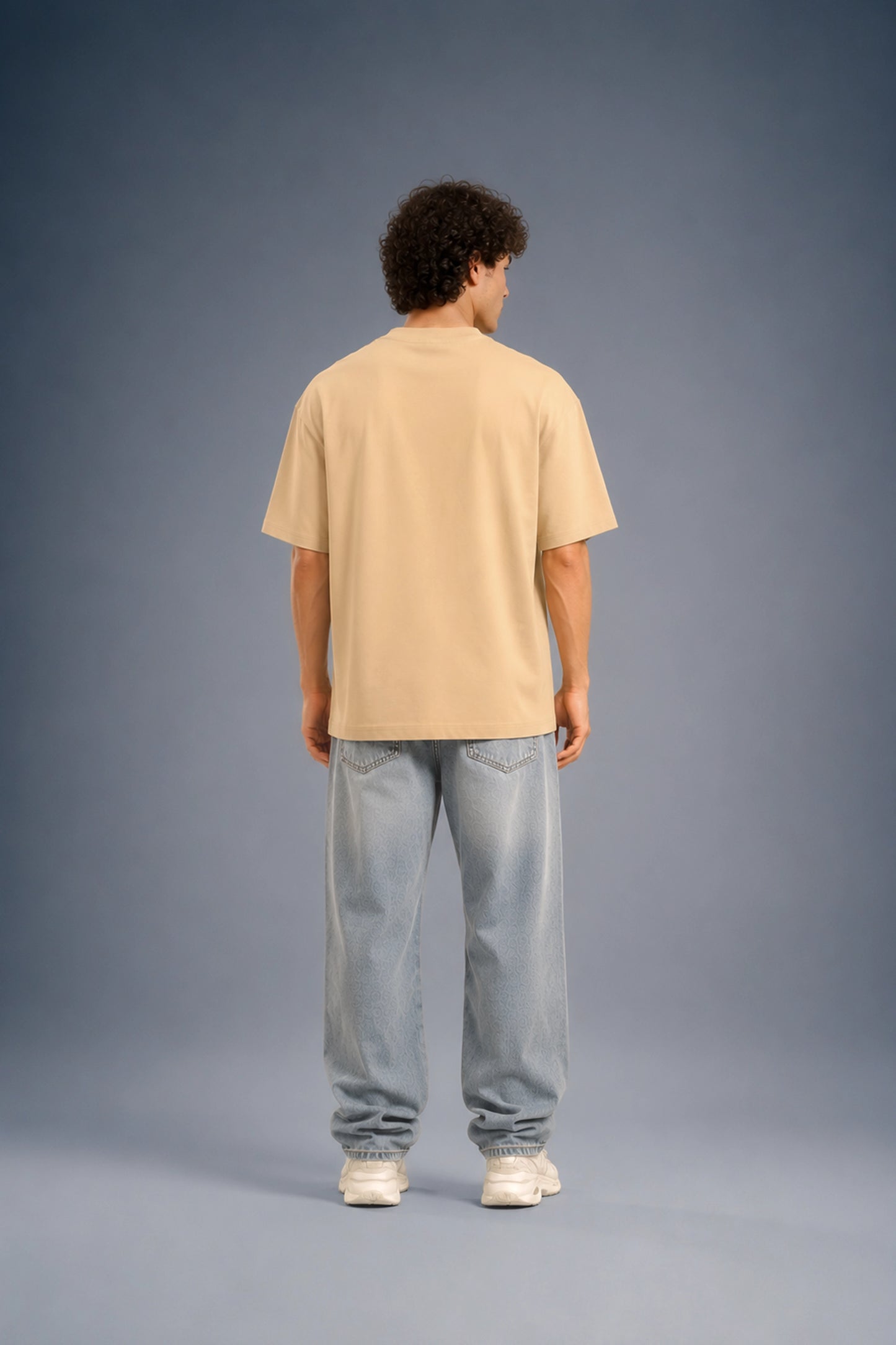 Underrated Department Beige Oversized T-shirt