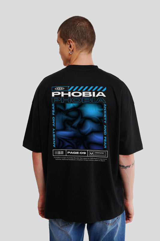 Phobia Black Printed T-Shirt