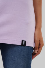 Surfboard Session Lilac Boyfriend Fit T-Shirt Women