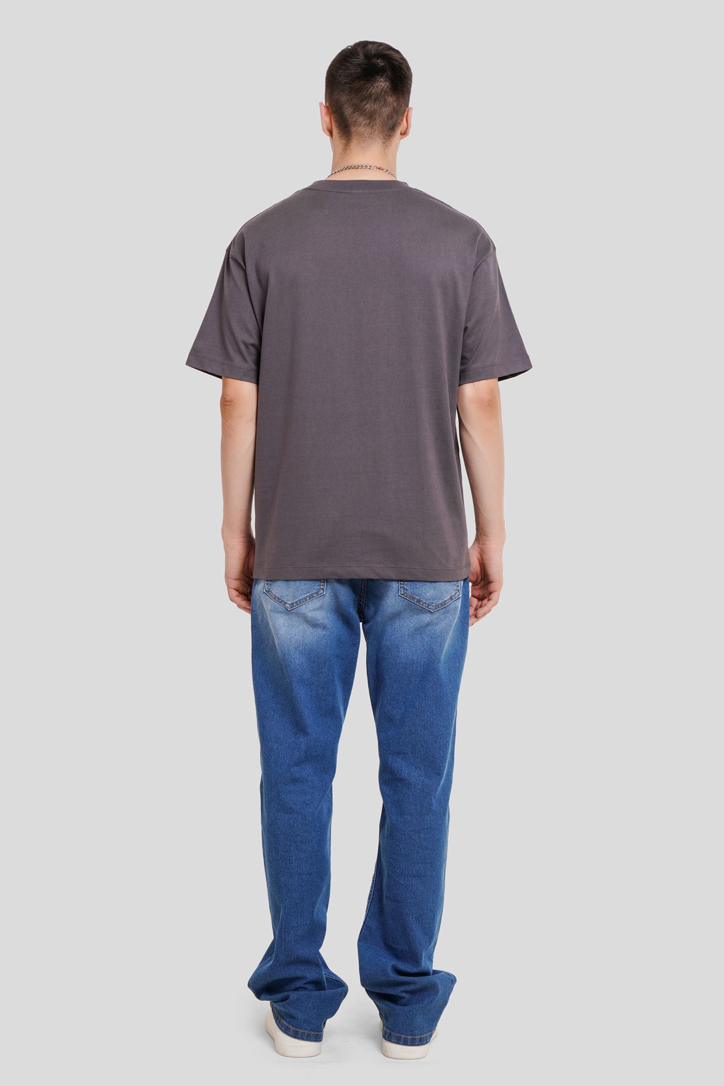 Partner N Crime Dark Grey Printed T-Shirt