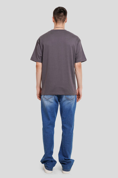 Partner N Crime Dark Grey Printed T-Shirt