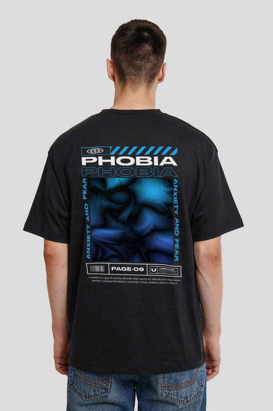Phobia Black Printed T-Shirt