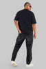 Man Or Machine Black Baggy Fit T-Shirt Men