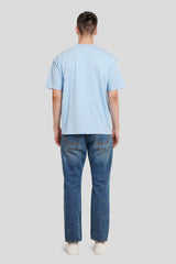 Wavves Powder Blue Printed T-Shirt