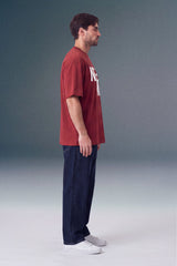 Never Mind Red Oversized Fit T-shirt