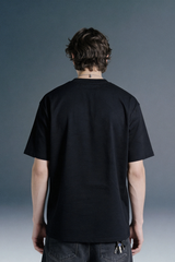Snake Print Black Oversized T-shirt Men