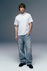 Underrated Curve White Regular Fit T-shirt