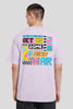 Pop Art Vibes Lilac Printed T-Shirt