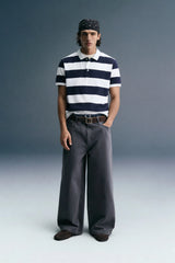 Navy Blue Rugby Polo T-Shirt