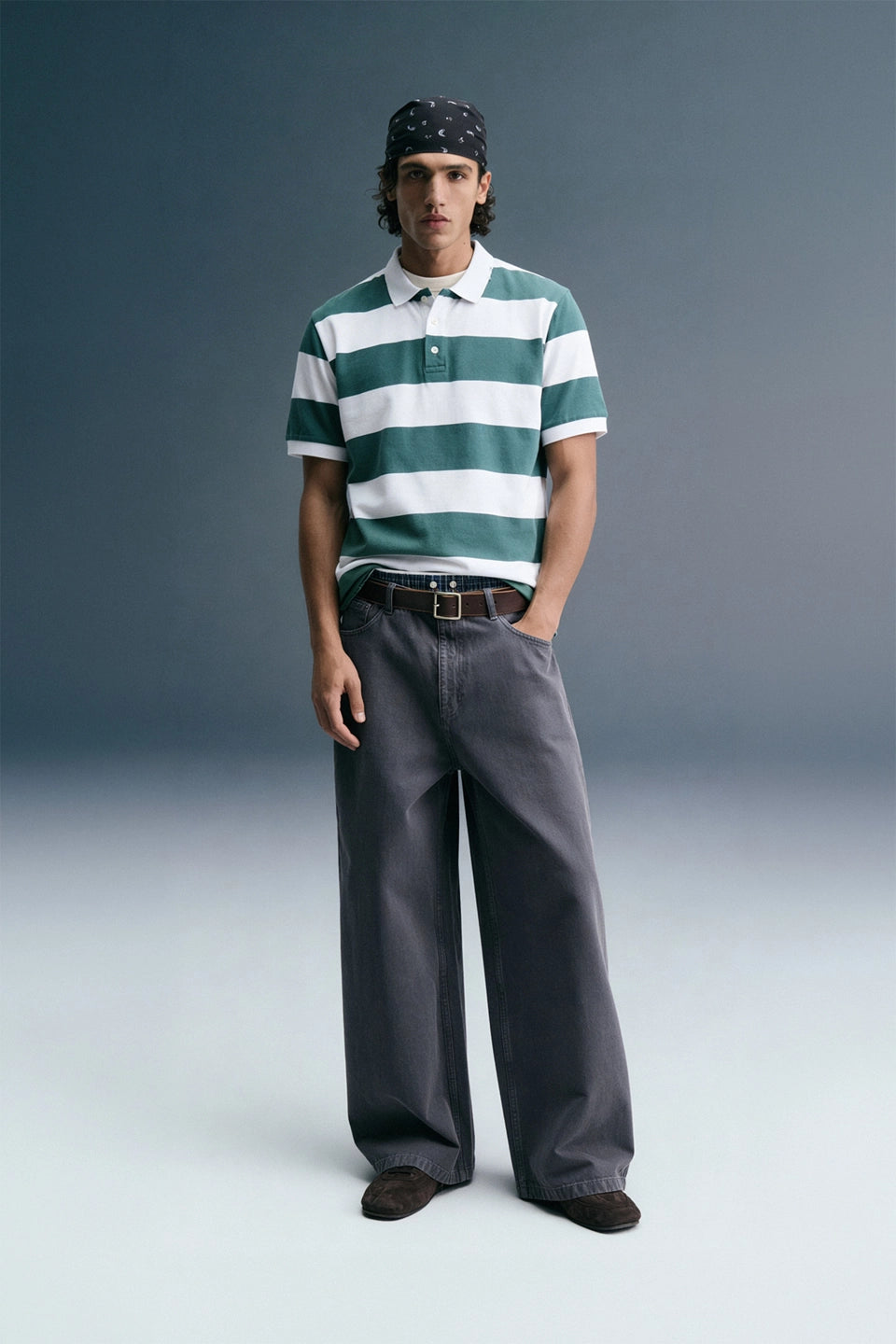 Green Rugby Polo T-Shirt