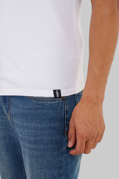 URC Future White Regular Fit T-Shirt Men