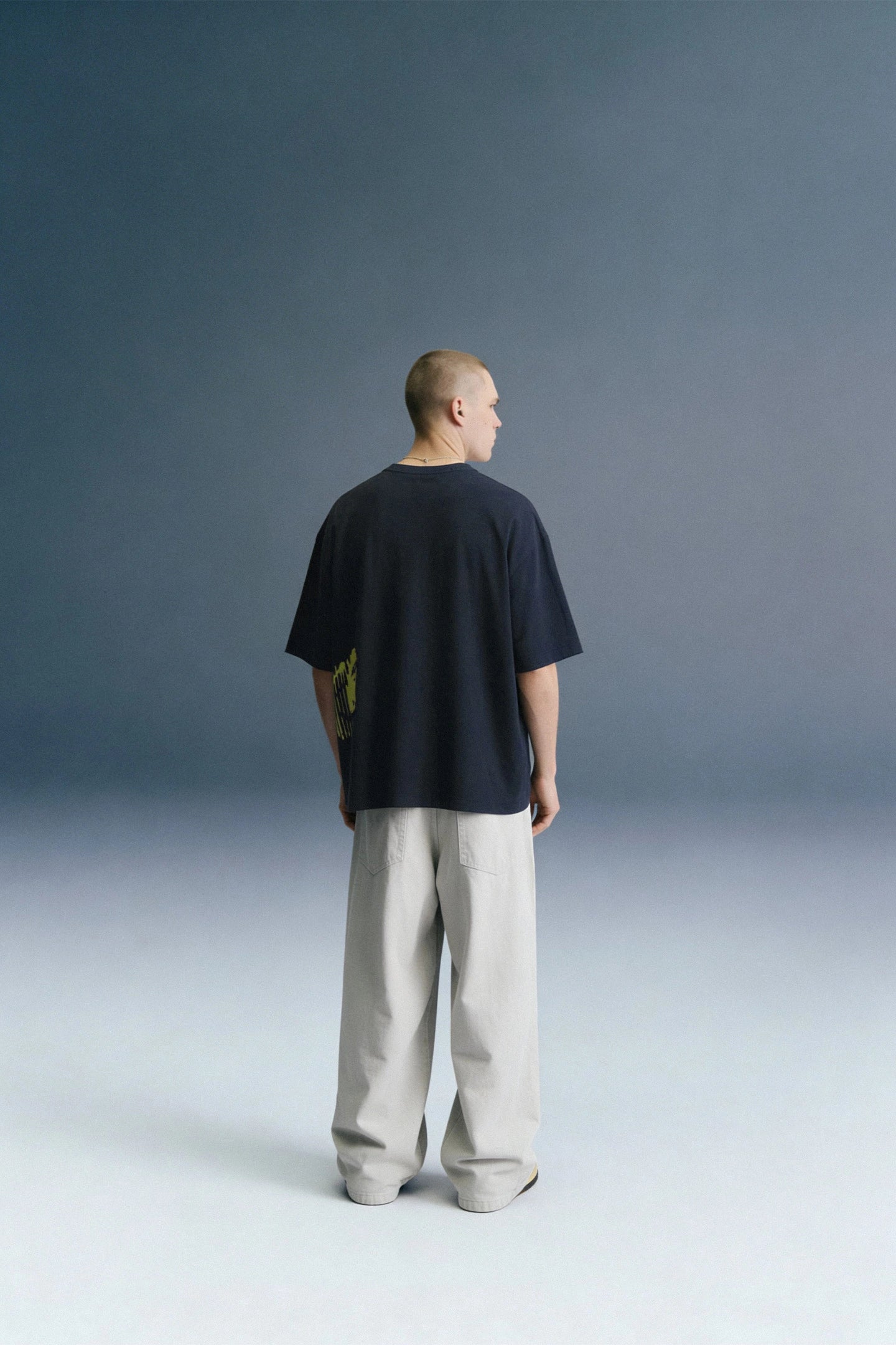 War Bear Blue Oversized T-shirt Men