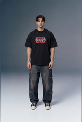 Underrated Graffiti Black Oversized T-shirt