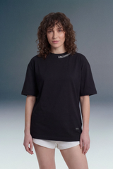 Underrated Curve Black Oversized T-shirt for Women