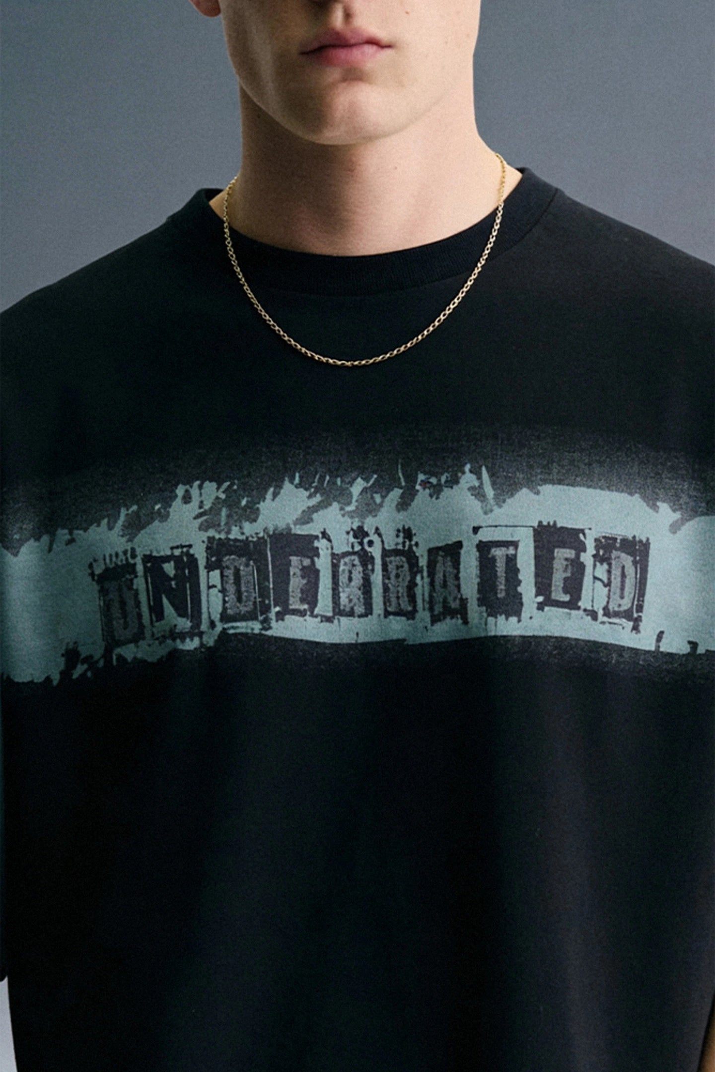 Metal Fade Black Oversized T-shirt Men