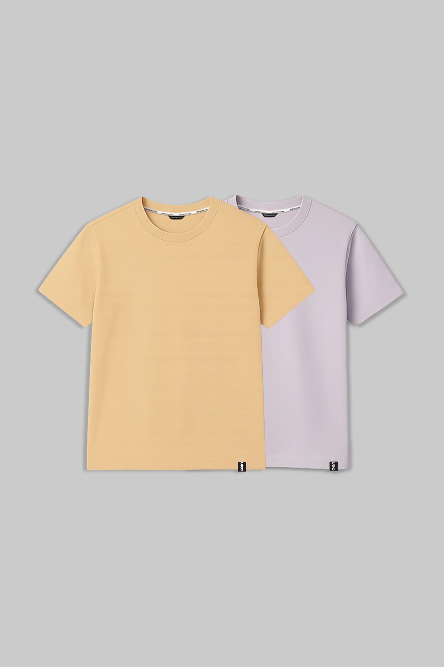 Pack of 2 Regular T-shirts - Beige/ Lilac