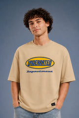 Underrated Department Beige Oversized T-shirt