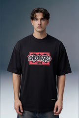 Underrated Graffiti Black Oversized T-shirt