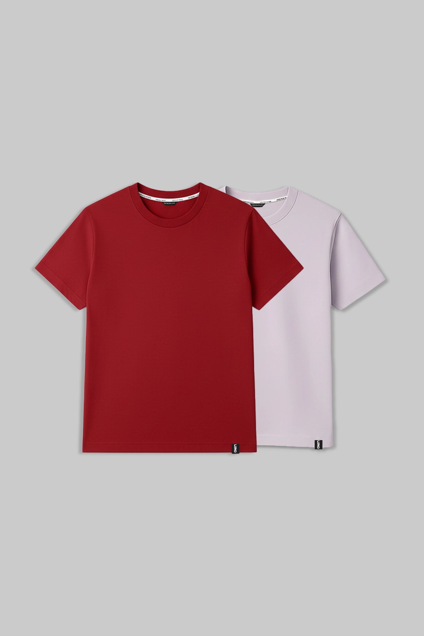 Pack of 2 Regular T-shirts - Red/ Lilac