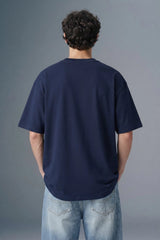 Underrated Pendant Navy Oversized T-shirt