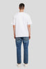 All Things Take Time Graphic White Oversized Fit T-Shirt Men Pic 3