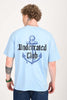 Anchor Sky Blue Oversized Fit T-Shirt Men Pic 1