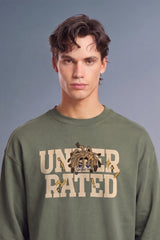 Character Olive Oversized Long Sleeve T-shirt