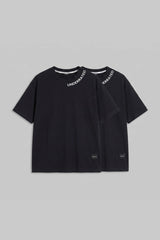 Pack of 2 Underrated Curve Black Oversized Fit T-Shirts