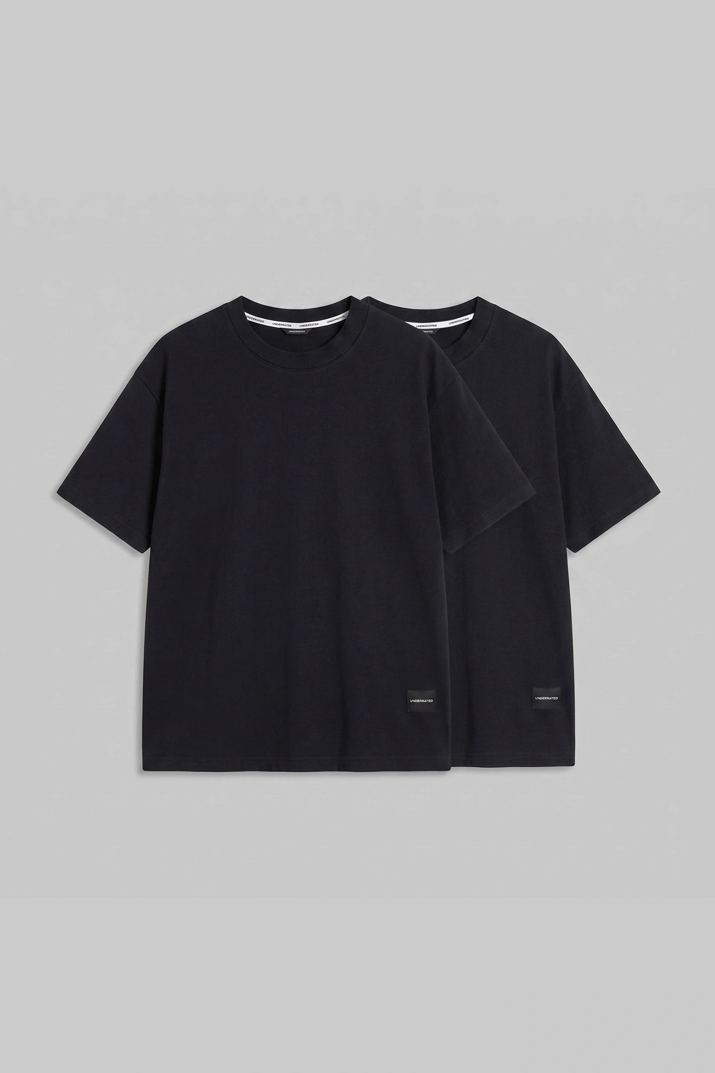 Pack of 2 Black Oversized Fit T-Shirts