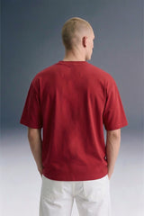 11:11 Reality Check Red Oversized T-shirt Men
