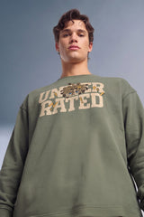 Character Olive Oversized Long Sleeve T-shirt