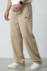 Pack of 2 Men's joggers combo - Ash grey/ Beige
