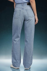 Light Blue High Rise Wide Leg Women Jeans