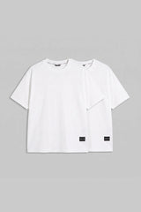 Pack of 2 White Oversized Fit T-Shirts