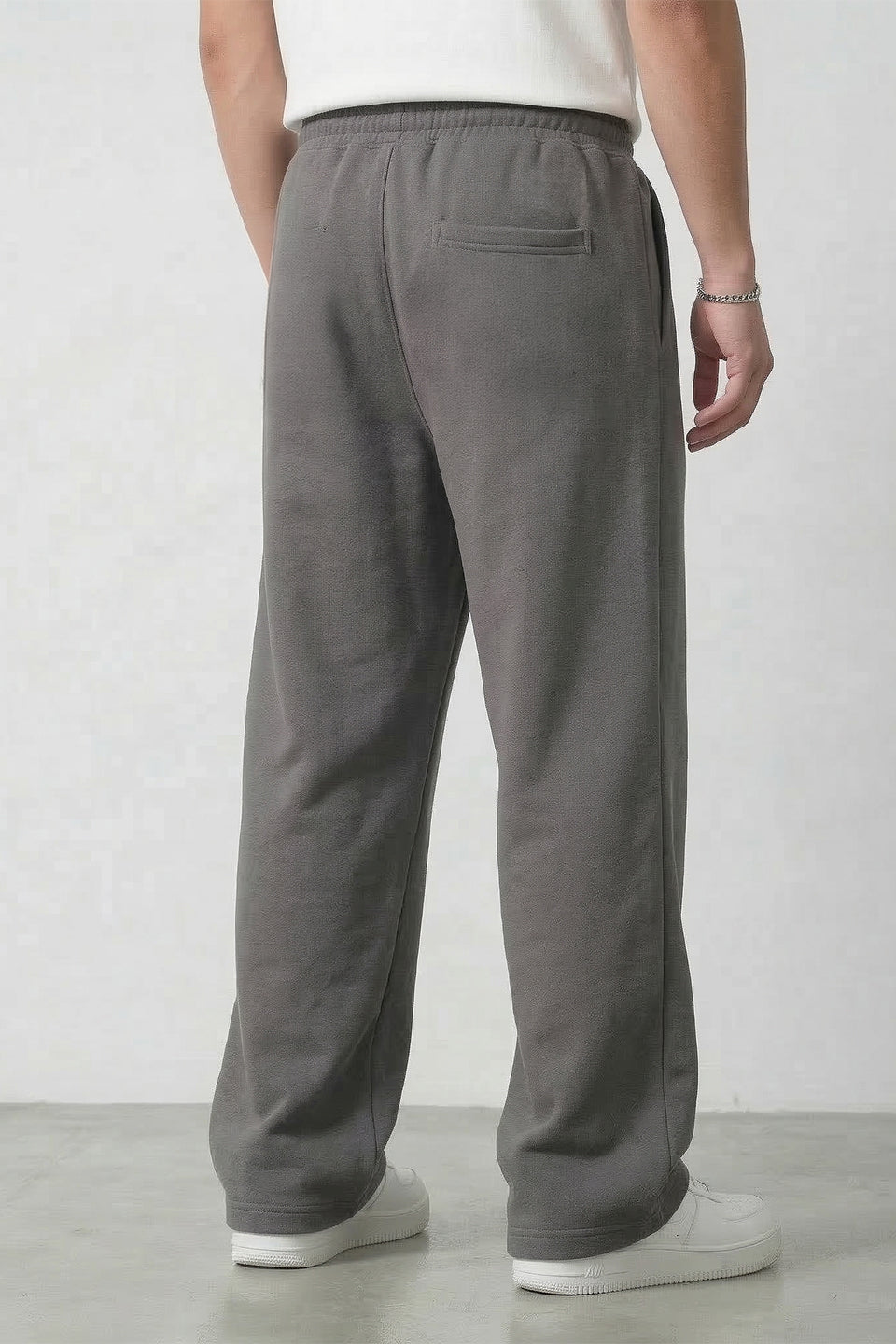 Ash Grey Cotton Joggers